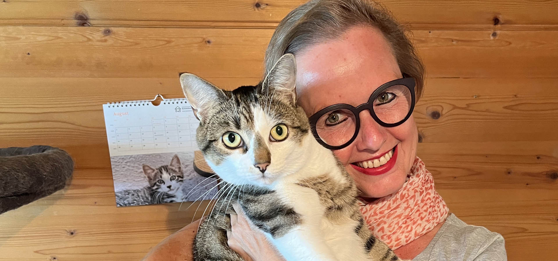 Über mich Ellen mit Katze